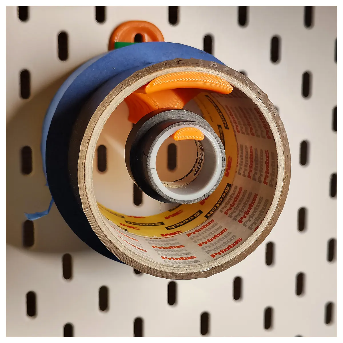 Double Tape Holder Organizer Strong Adhesive Fixer Tape Management Supplies Multi Purpose Storage Magnetic Holder Parts