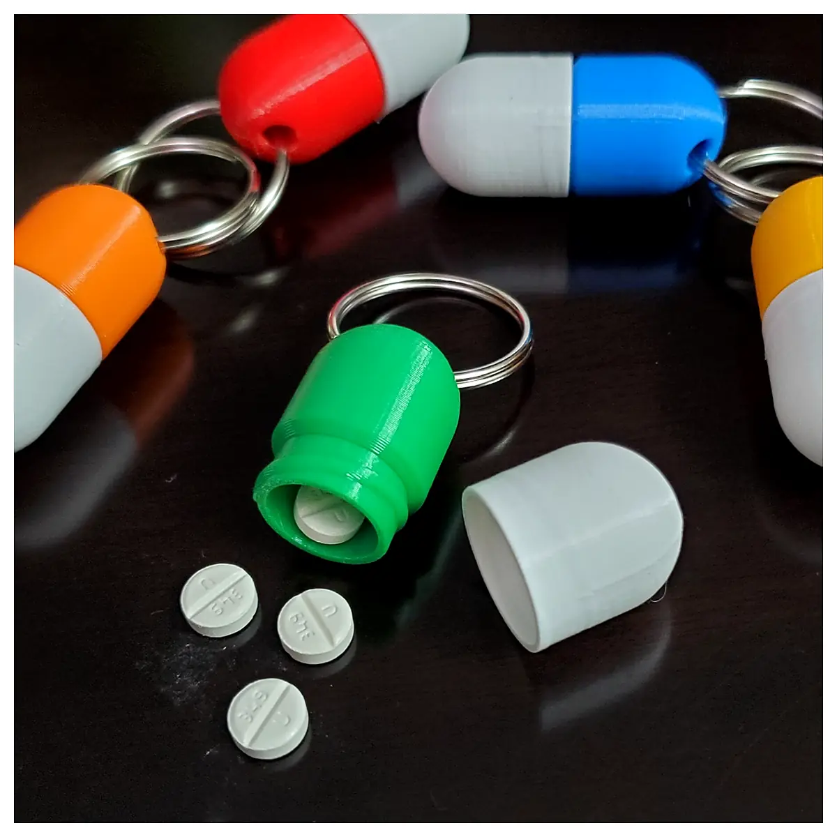 Pill Case Shape Pill Pocket Medication Holder Travel Case Universal Pill Organizer Replacement