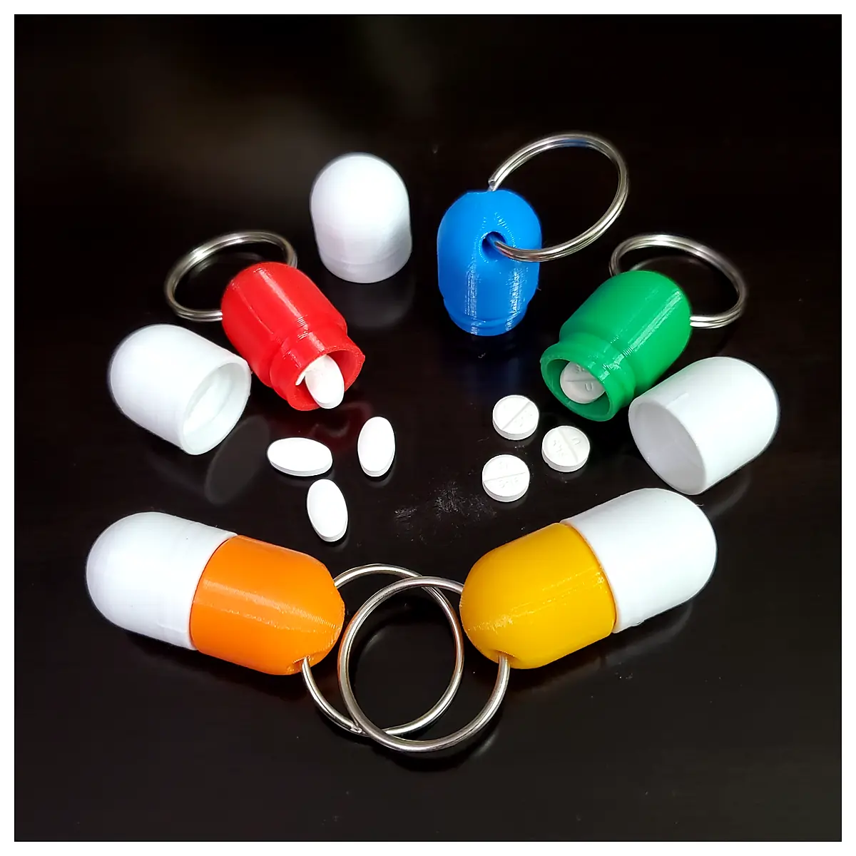 Pill Case Shape Pill Pocket Medication Holder Travel Case Universal Pill Organizer Replacement