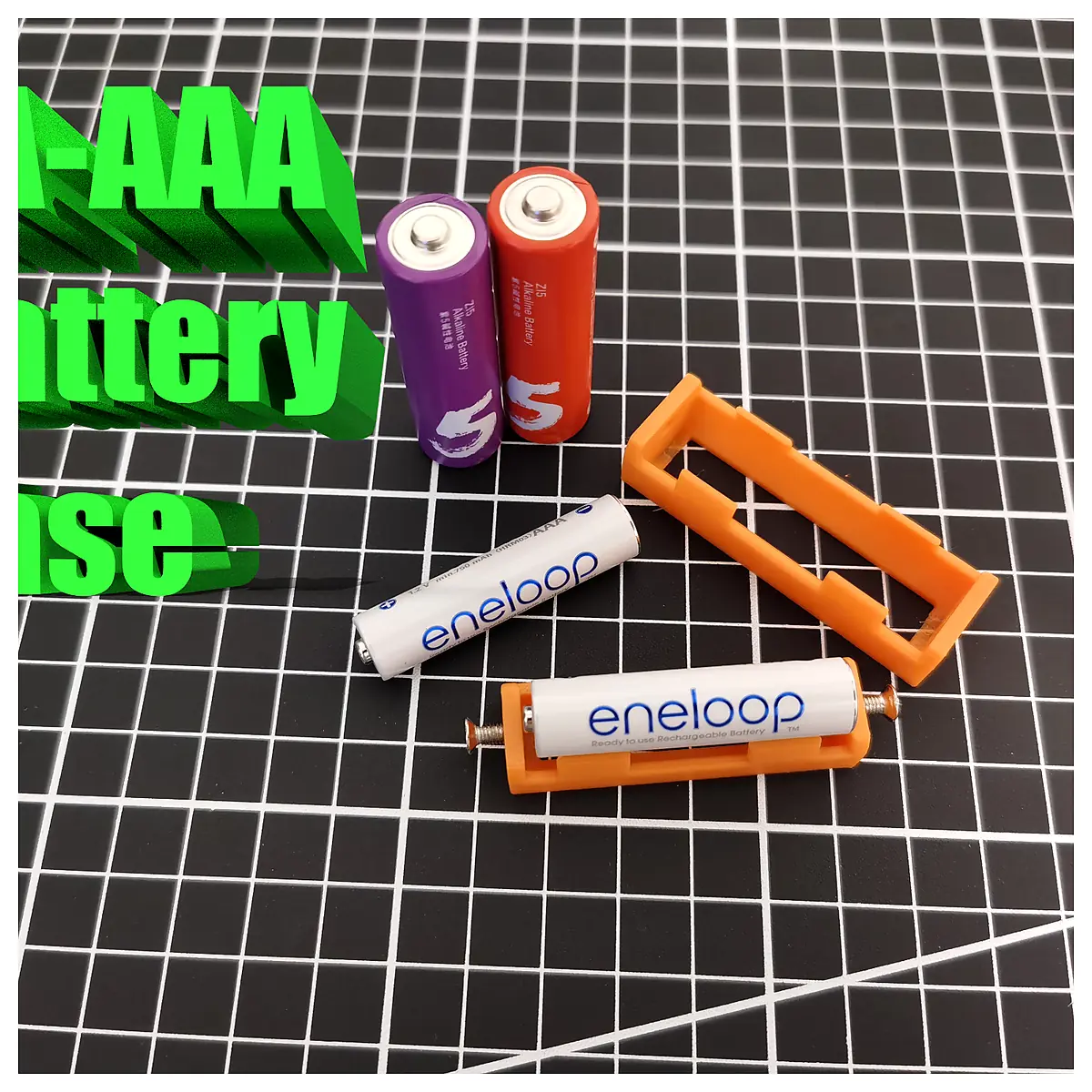 AA AAA Battery Base Charger Stand Holder Dock Accessory Battery Station Compatible with AA AAA Batteries Charging Aid