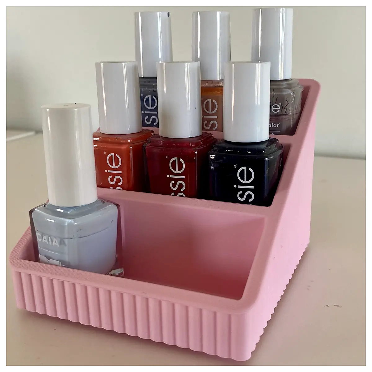 Nail Polish Organizer Customizable Storage Rack Multi Compartment Organizer Nail Polish Holders Variety of Brands