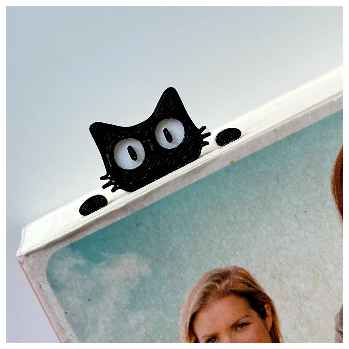 Cat Bookmark Cute Animal Bookmark Paper Bookmark Reading Accessory Book Page Protector Gift