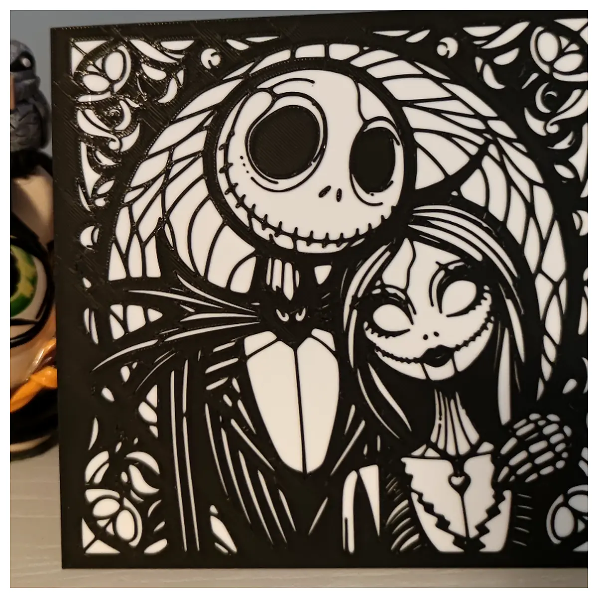 Canvas Art Jack Skellington Sally Decor Wall Art Painting Artwork Halloween Decor