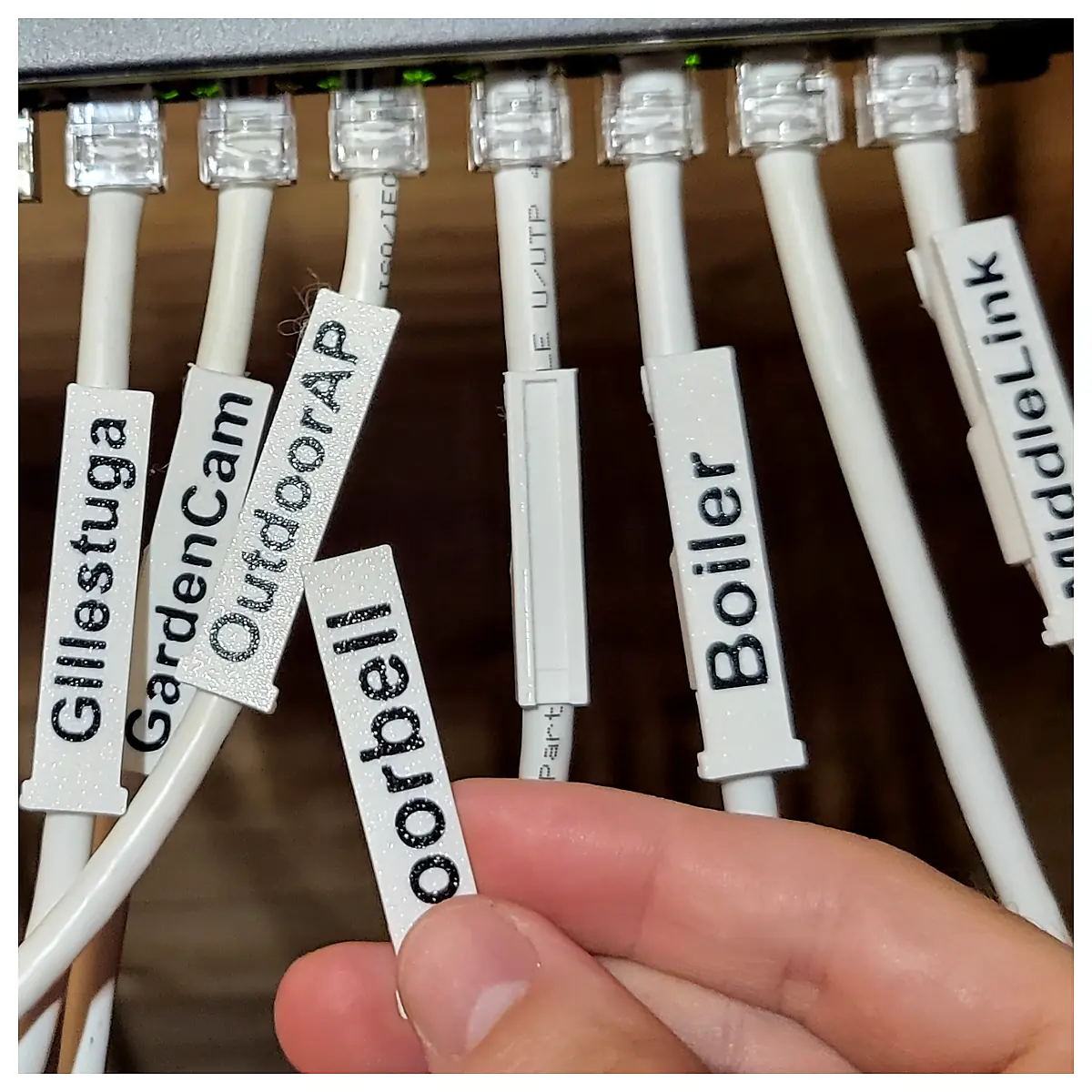 Cable Clips Ethernet Cable Labels Network Cable Management Accessories Cable Ties LAN Clips Cable Organizing