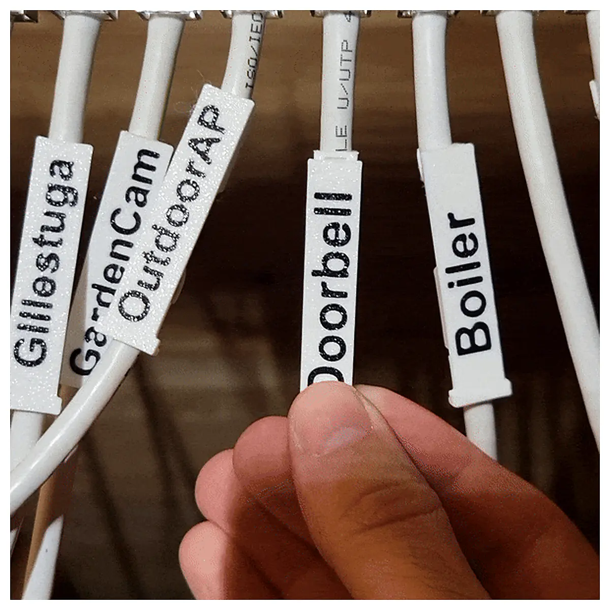 Cable Clips Ethernet Cable Labels Network Cable Management Accessories Cable Ties LAN Clips Cable Organizing