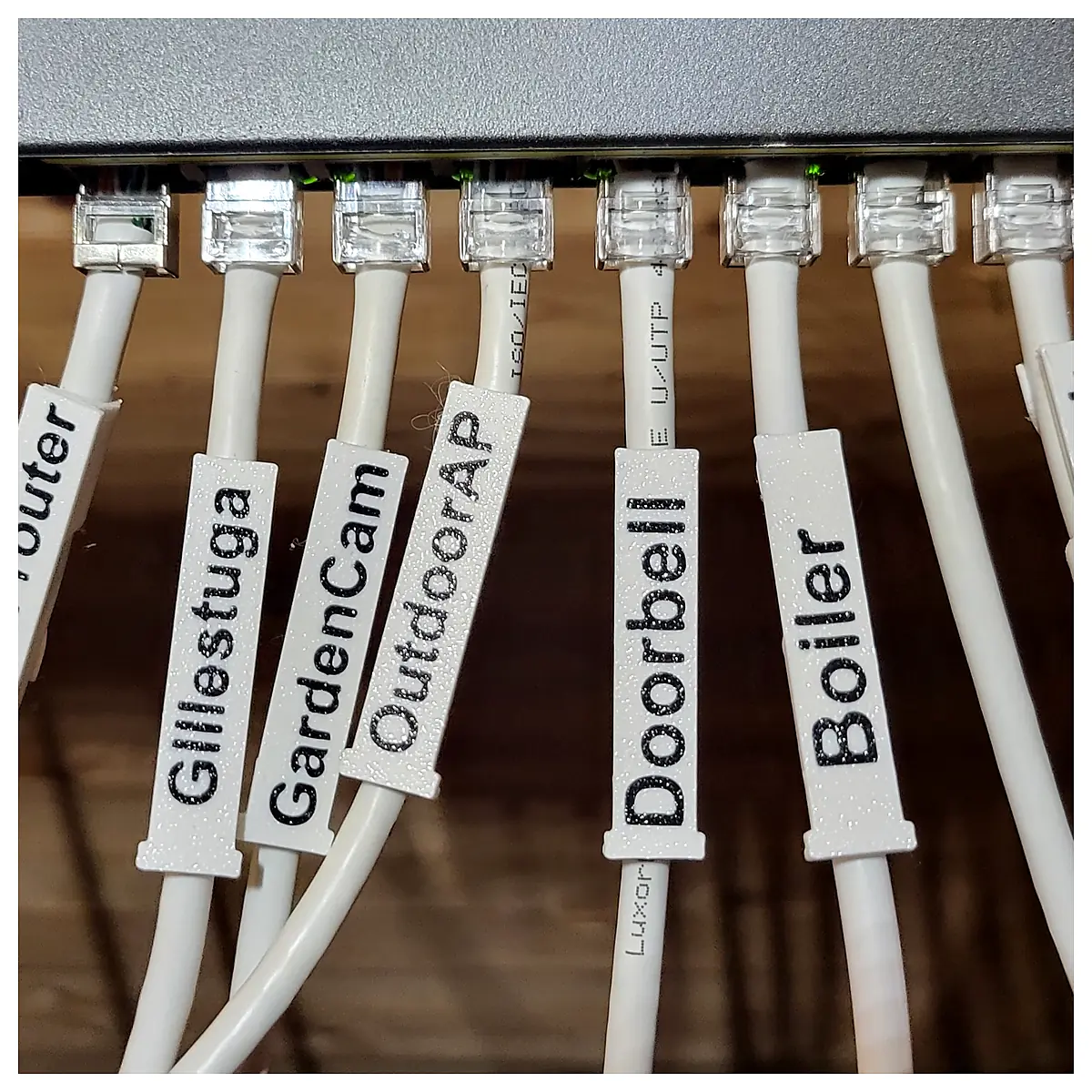 Cable Clips Ethernet Cable Labels Network Cable Management Accessories Cable Ties LAN Clips Cable Organizing