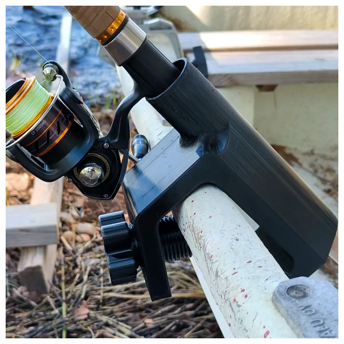 Boat Rod Holder Universal Adjustable Rotating Fishing Pole Holder Marine Accessory Stability Support