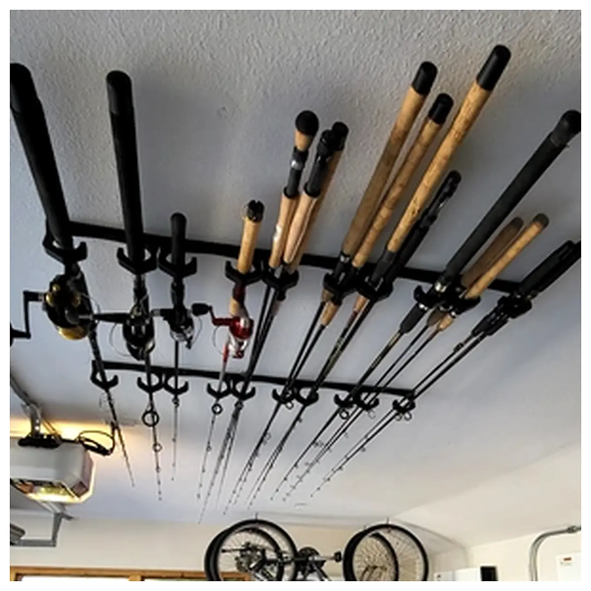 Ceiling Fishing Rod Holder Mount Hanger Wall Support Fishing Accessory Multi Functional Holder