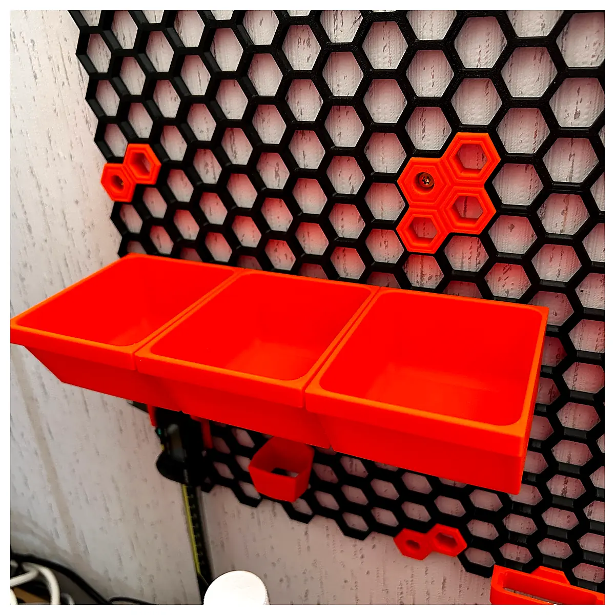 Honeycomb Storage Wall Tray Organizer Shelf Parts Repair Accessories