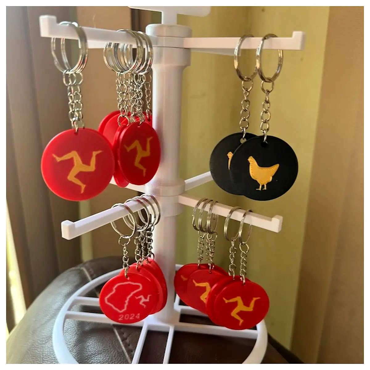 Keyring Stand Holder Price Tag Car Accessories Repair Parts Lock Tools Universal
