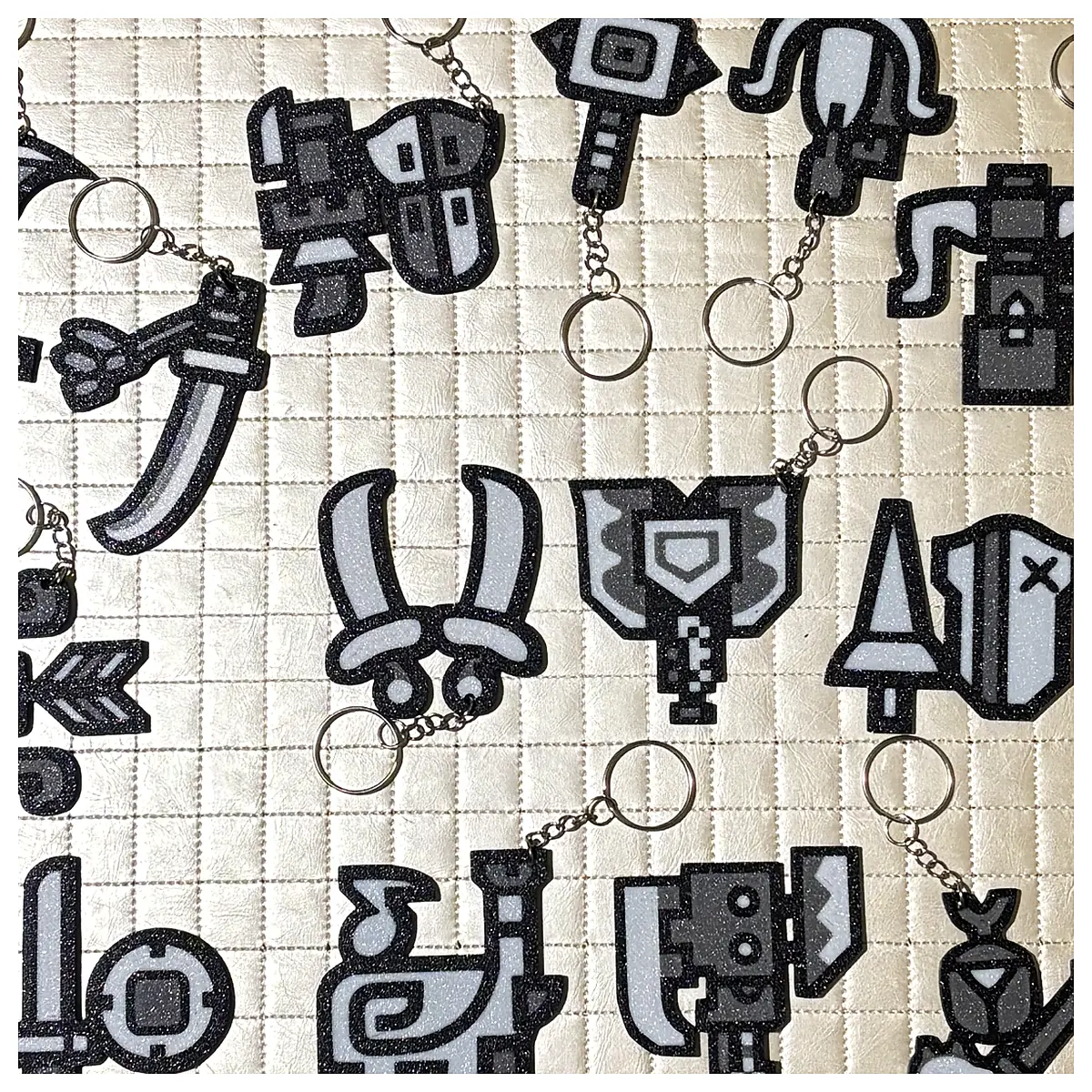Monster Hunter Weapon Keychains Icons Collectibles Anime Figures Toys Character Models Monster Hunter