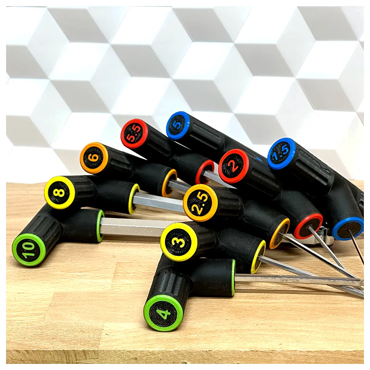 Hex Key Set T Handle Metric Adjustable Wrenches Repair Tools Customize Tools