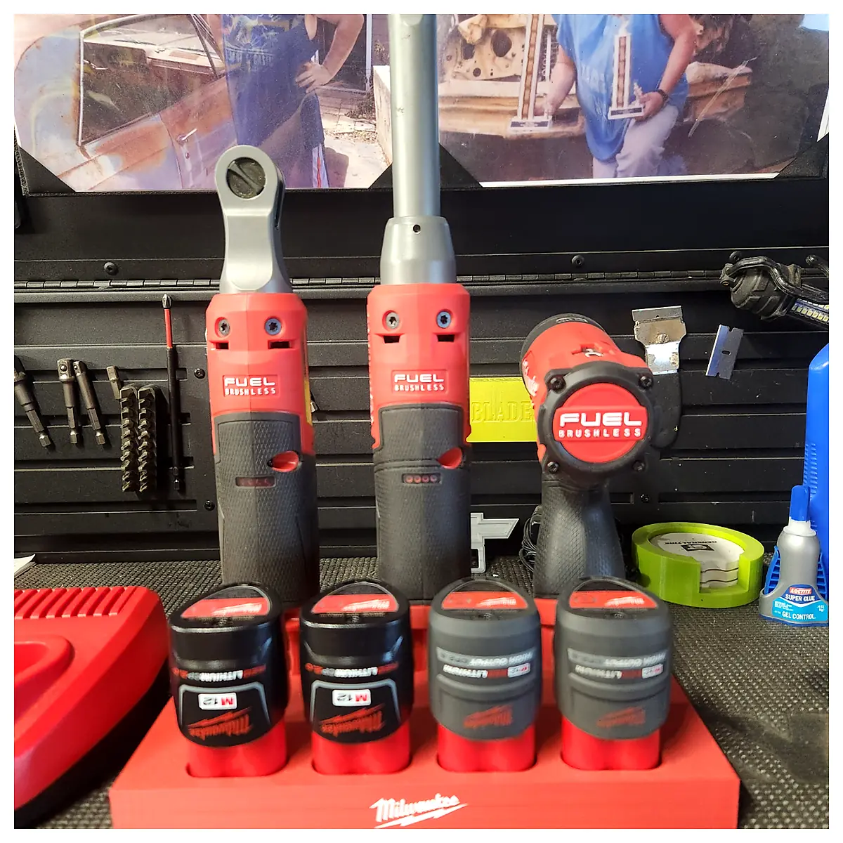 M12 3 Tool Holder Battery Tools Quick Install Multi Function Compatible Assembly