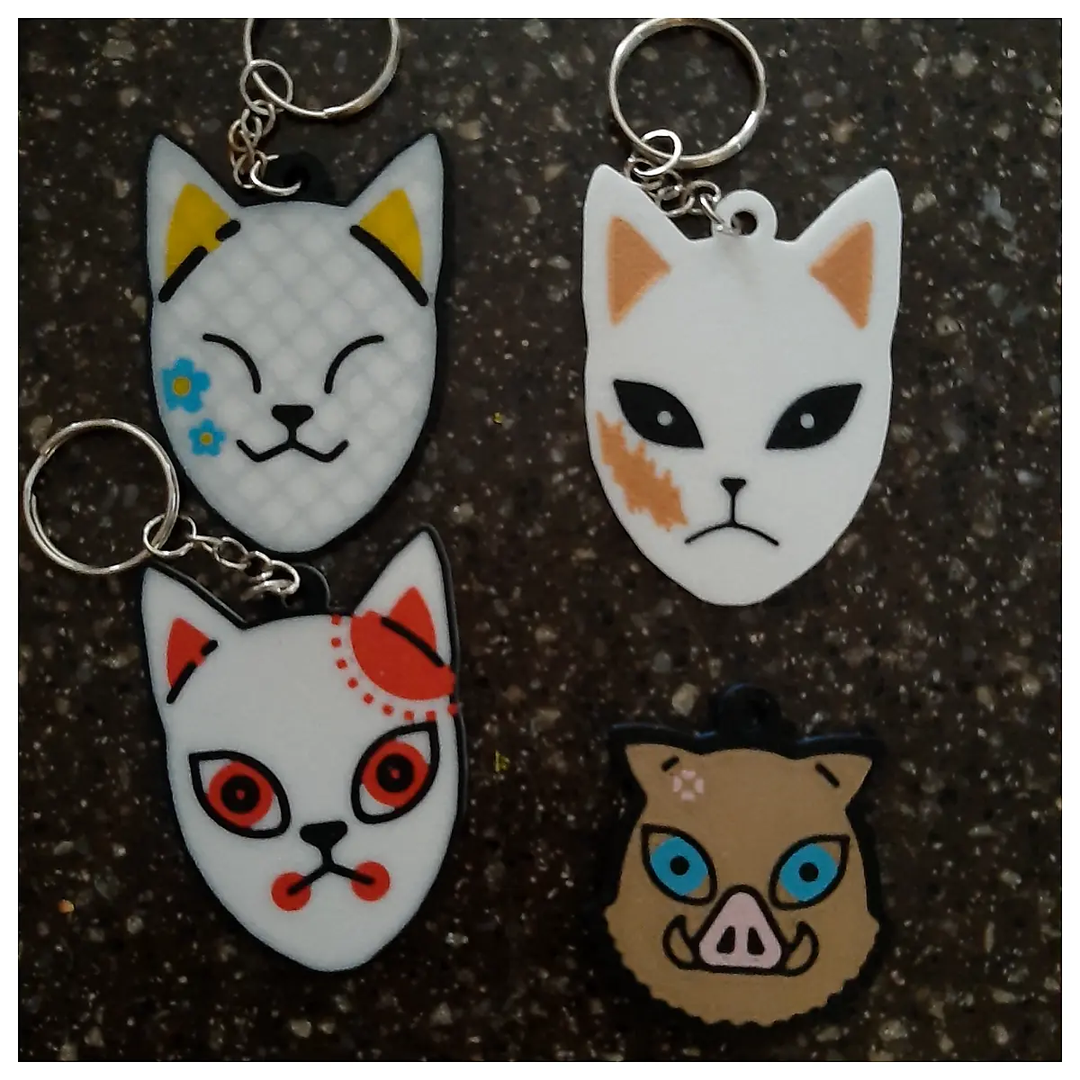 Demon Slayer Keychain Anime Pendant Sword Art Online Character Charm Collectible Fan Gift