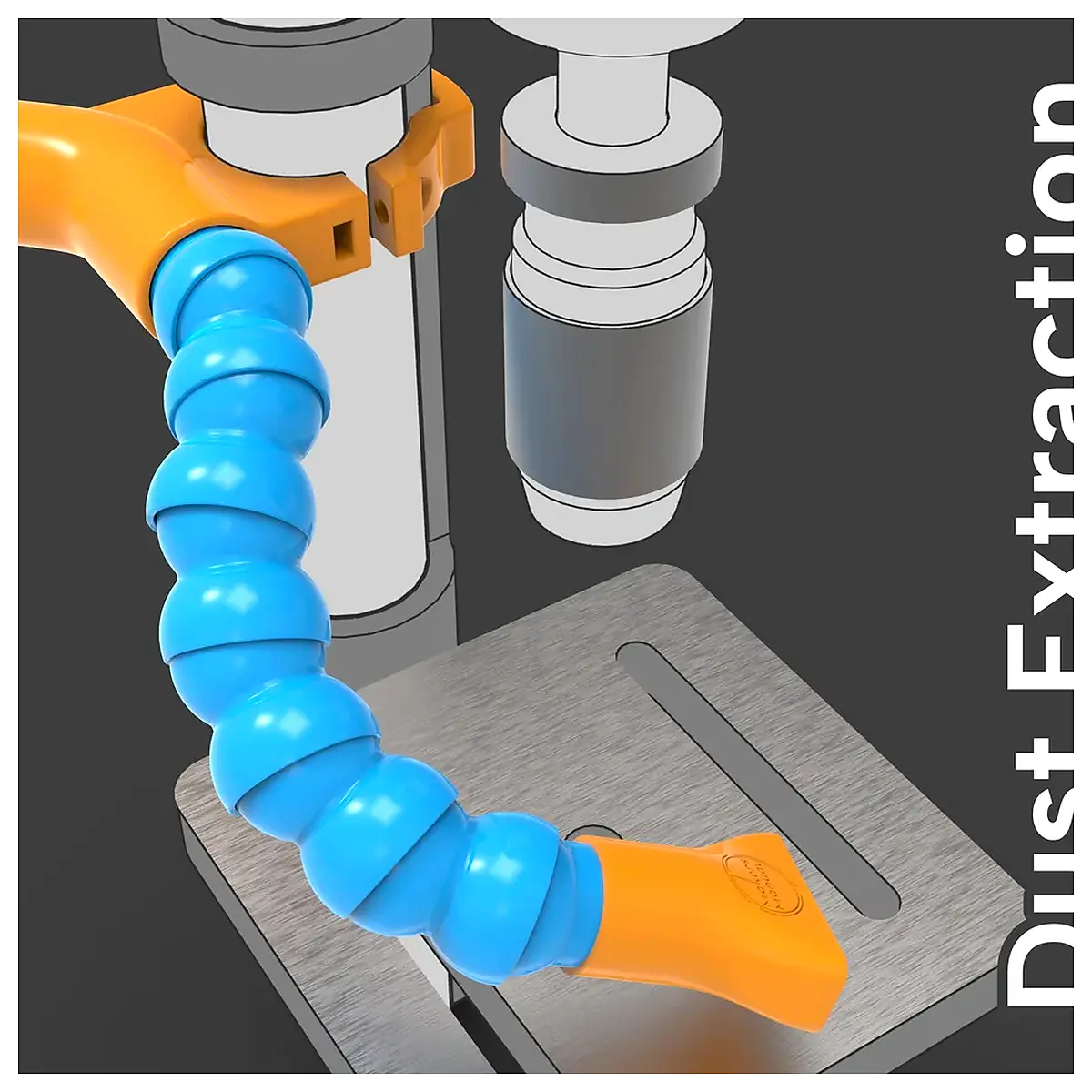 Flexible Hose Dust Extraction Universal Extension Adaptable Cleaning Tool Quick Connect