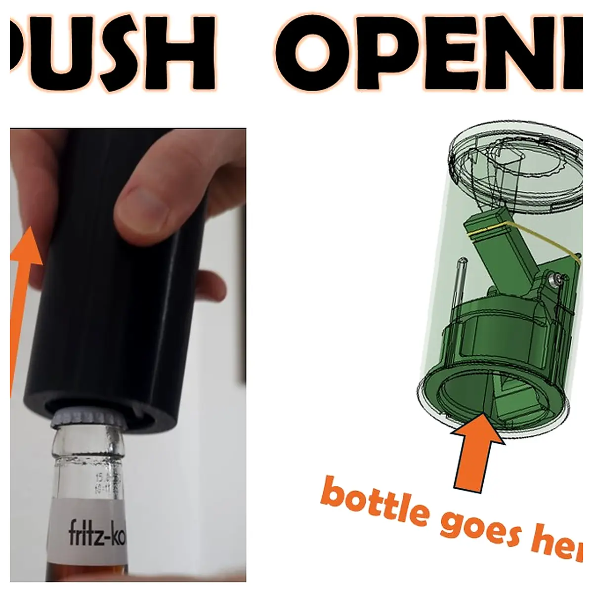 Bottle Opener Push Opener Universal Tool Multi Function Opener Pry Tool Bottle Removal Repair Parts