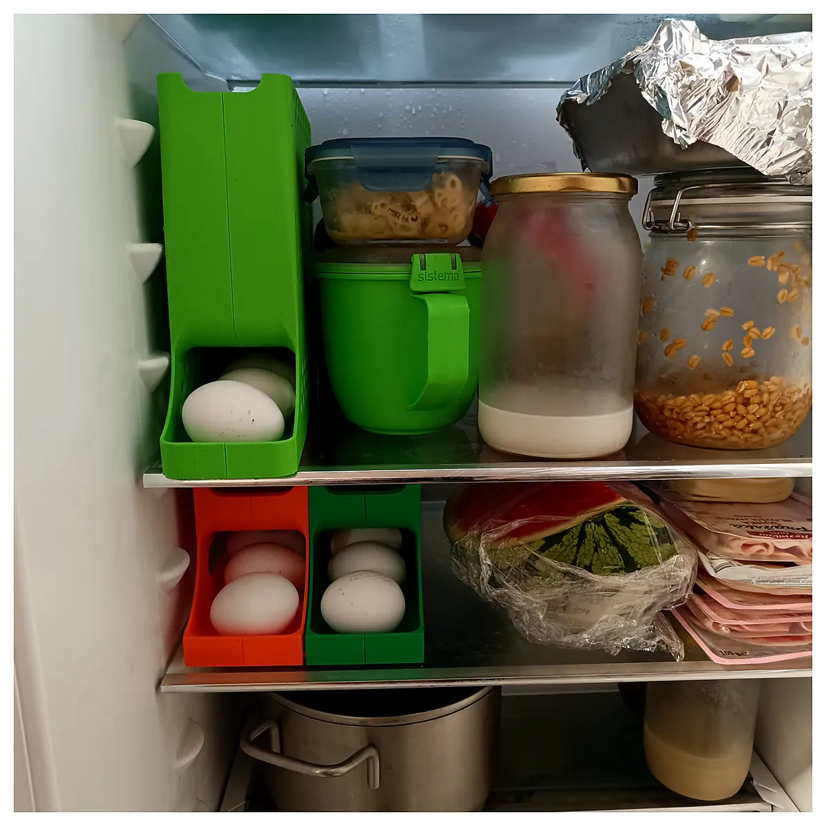 Egg Holder Storage Box Flat Storage Container Egg Trays Versatile Removable