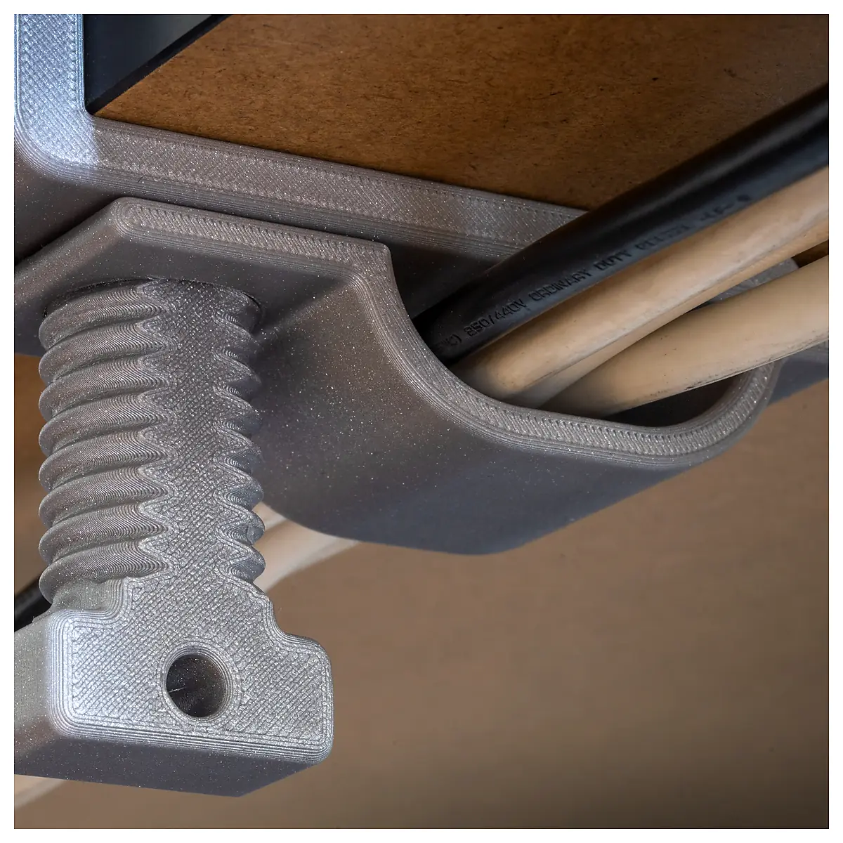 Under Desk Cable Organizer Clamp Cable Management System Desk Mount Wire Holder Desk Accessories Neat Tidy Multi Purpose
