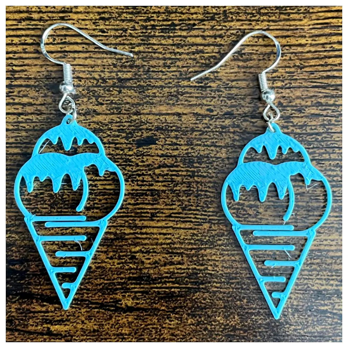 Ice Cream Earrings Melting Art Sweet Jewelry Treats Ice Cream Accessories