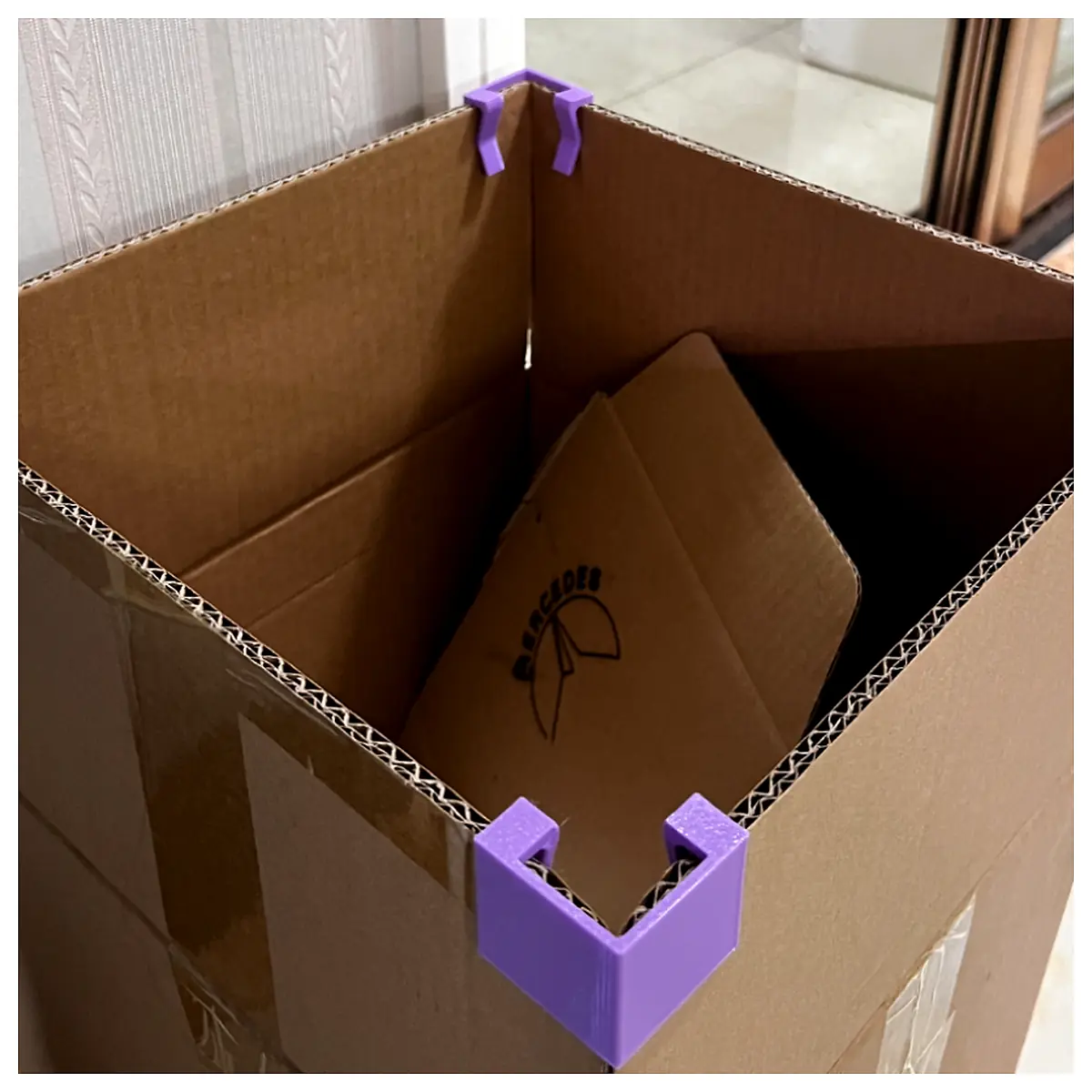 Cardboard Box Brackets Support Clamps Connect Fix Parts Repair