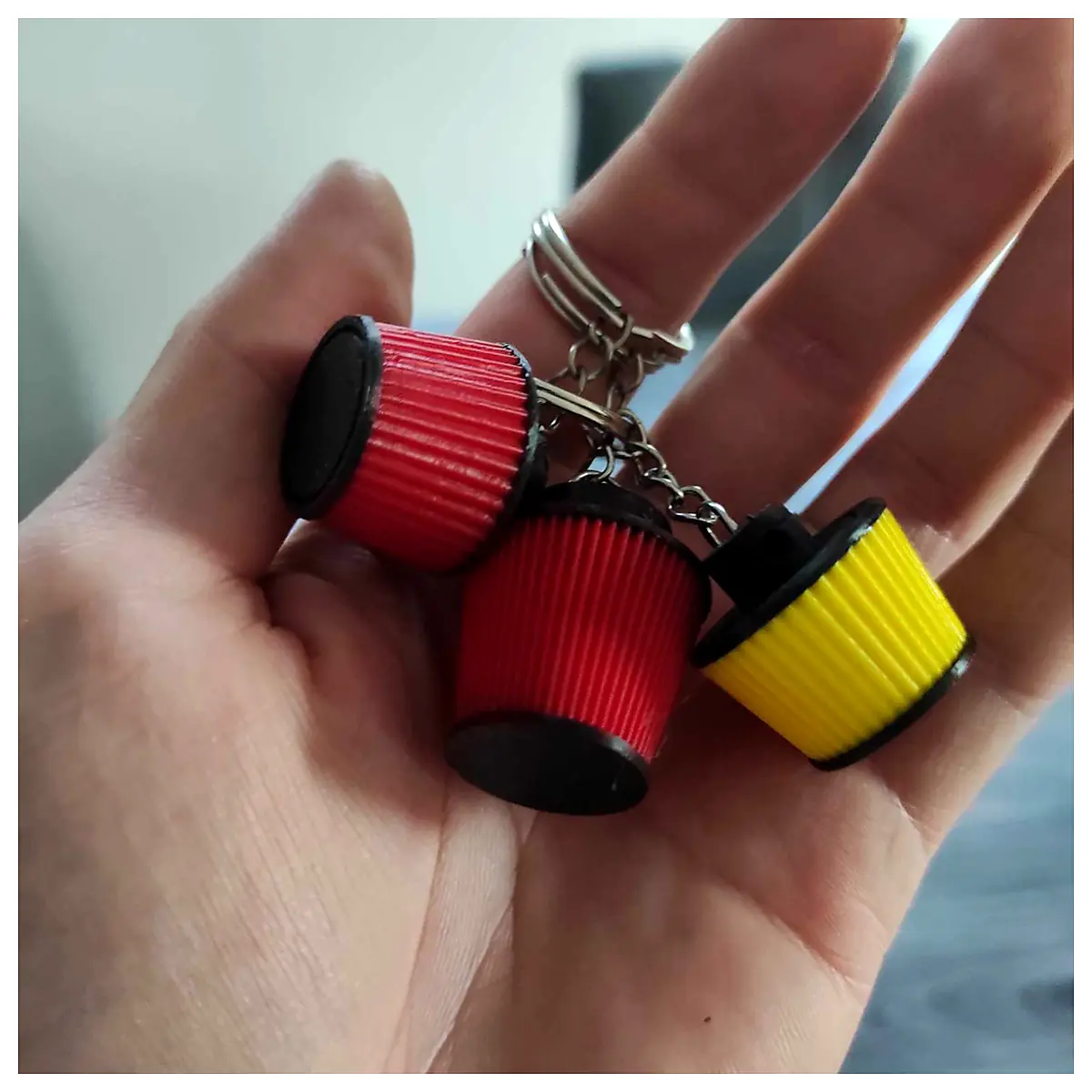 Air Filter Keychain Air Purifier Parts Car Air Filter Accessories Air Filter Repair Replacement Filters