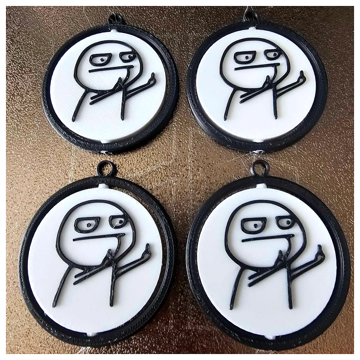 Spinning Middle Finger Keychain Gag Gift Funny Novelty Prank Unique Keychains