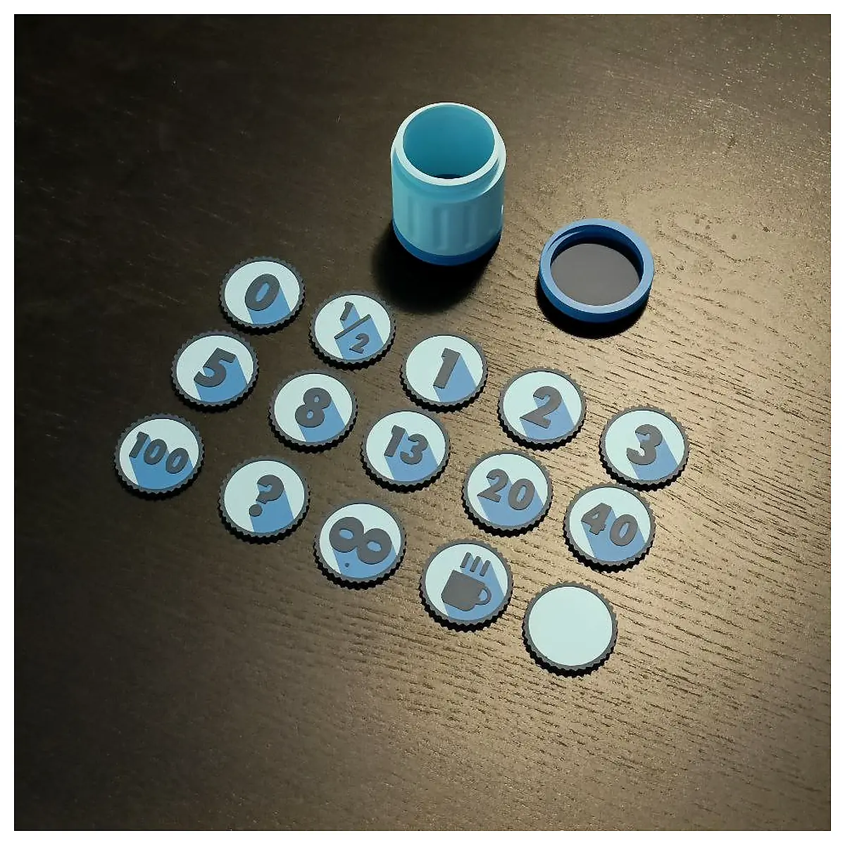 Scrum Poker Chips Set 10 Dice Team Collaboration Agile Development Project Management Game Accessories Sprint Planning