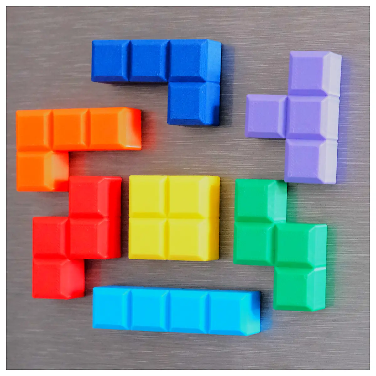 Magnetic Tetris Blocks Fridge Magnets Puzzle Toys Decoration Stickers Creative Gift