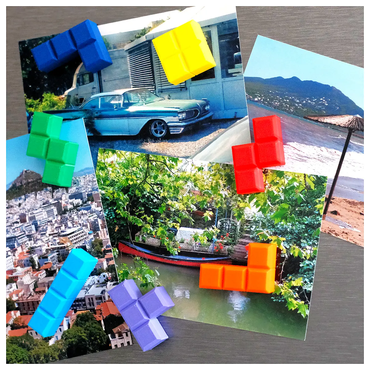 Magnetic Tetris Blocks Fridge Magnets Puzzle Toys Decoration Stickers Creative Gift