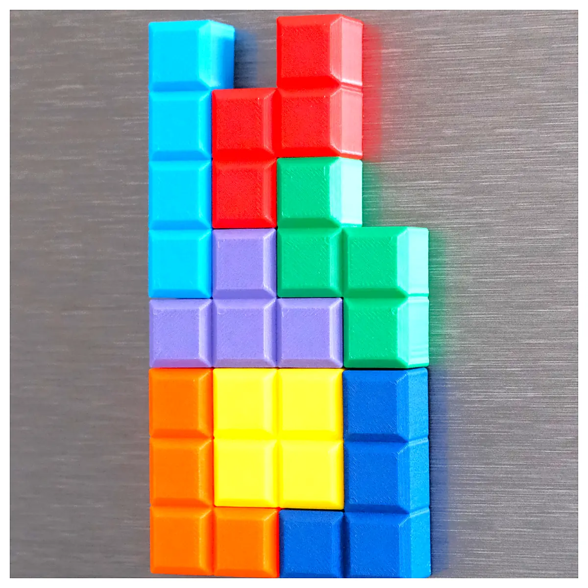 Magnetic Tetris Blocks Fridge Magnets Puzzle Toys Decoration Stickers Creative Gift