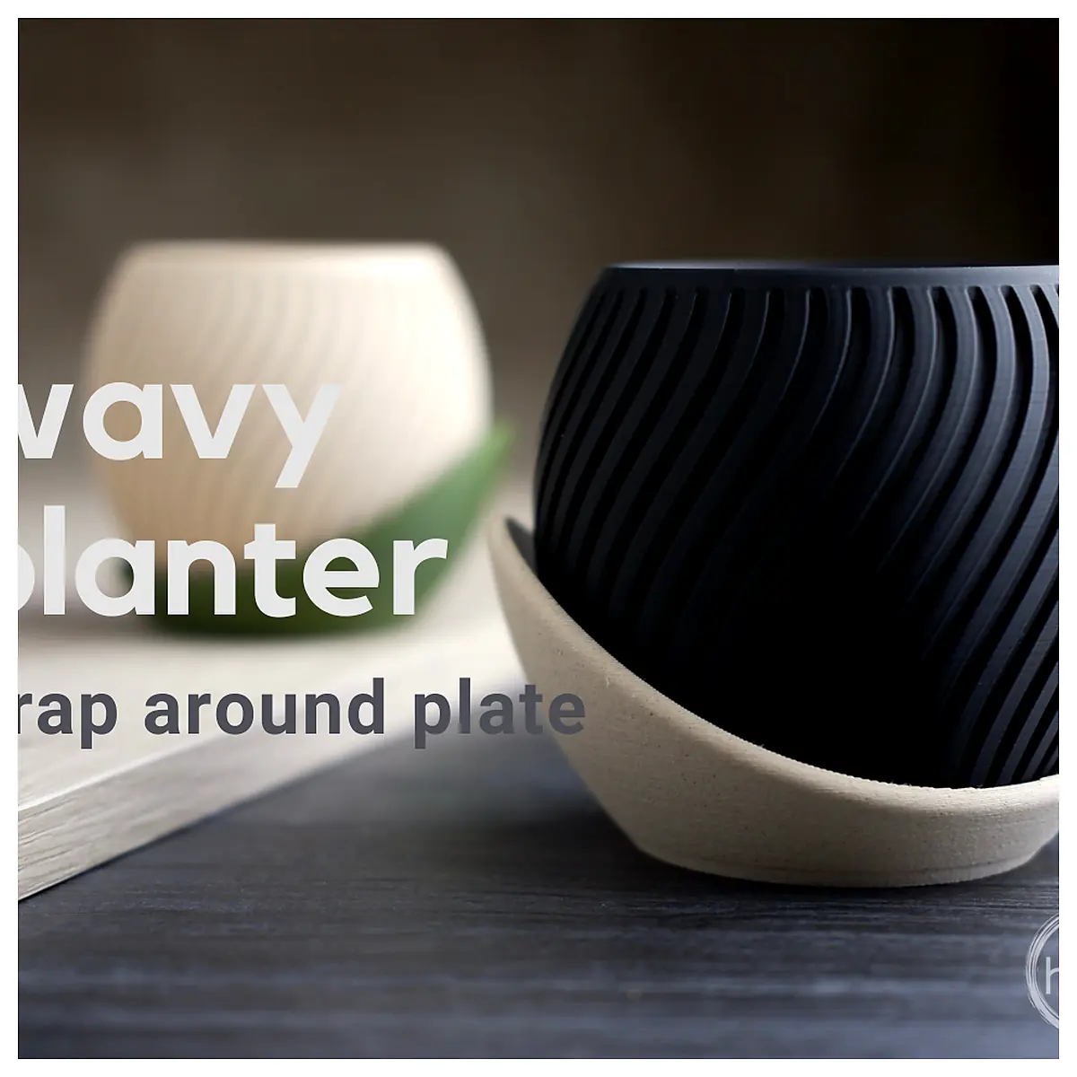 Wavy Planter Wrap Around Plate Decorative Planters Garden Accessories Rotating Dish Home Decor