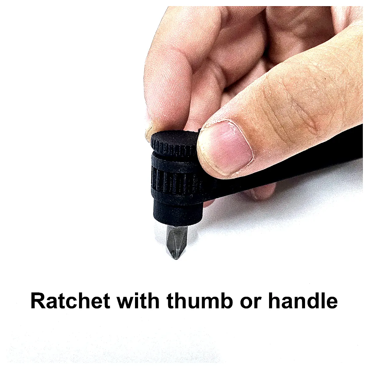 Reversible Ratcheting Mini Driver Tool Bit Storage Fast Repair Parts Accessories