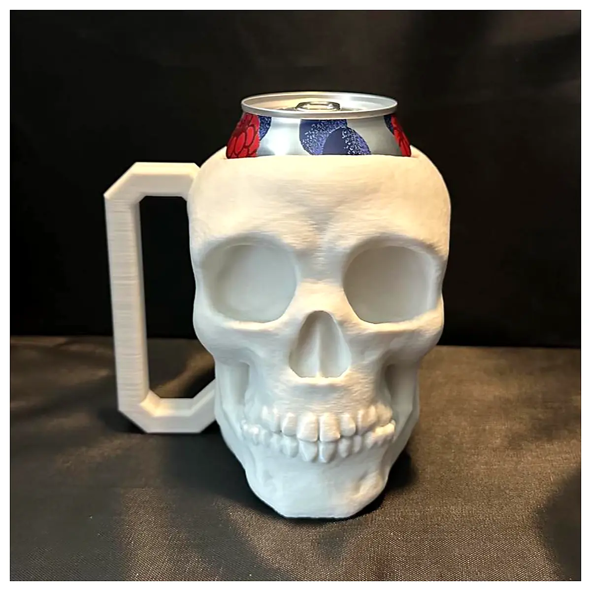 Gothic Skull Beer Can Buddy Insulated Drink Cooler Beer Cup Outdoor Portable Ice Cold
