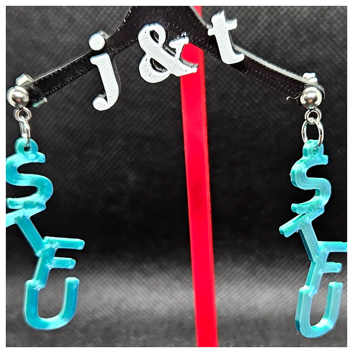 STFU Earrings Protest Jewelry Trendy Art Gift