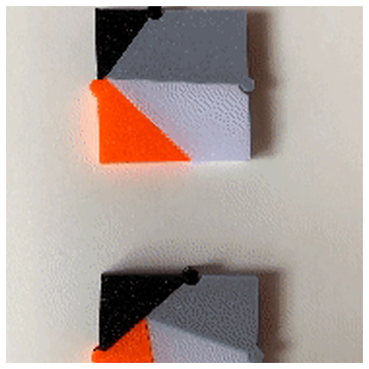 Triangle to Square Puzzle Brain Teaser Toy Game Cognitive Skills Matching Puzzle Early Education Fun Challenge Spatial Reasoning