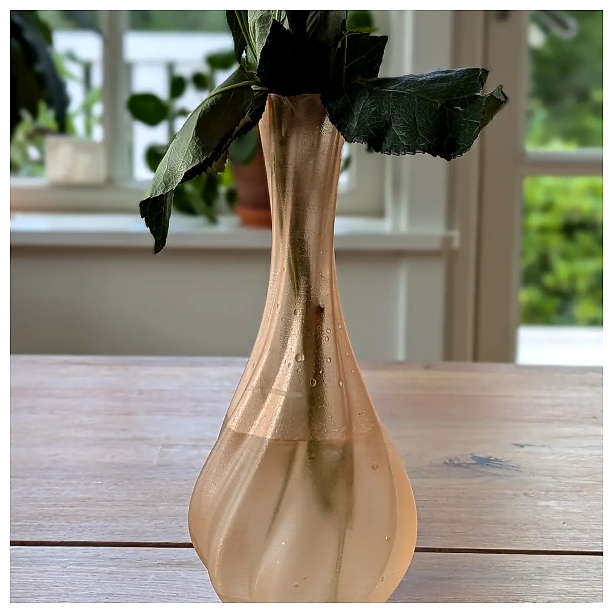 Transparent Water Tight Vase Modern Minimalist Decorative Vase Home Decor Creative Flower Arrangement Floral Bouquet Watering Plant Care