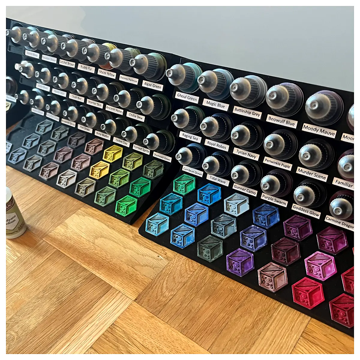 Mini Paint Bottle Organizer Small Paint Brush Storage Solutions Paint Accessories Painting Tools Palette