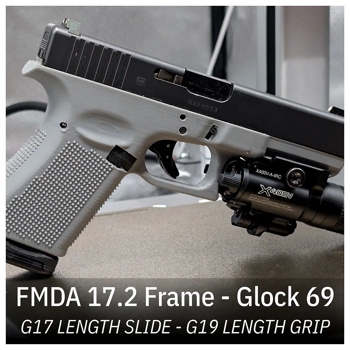 Gun Frame Parts Glock 69 Slide G17 to G19 Length Grip Universal Conversion Gun Repair Accessories