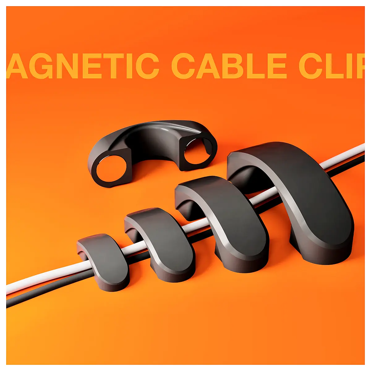 Magnetic Cable Clips Cable Organizer Cable Management Clips Desktop Storage Universal Cable Holder Accessories