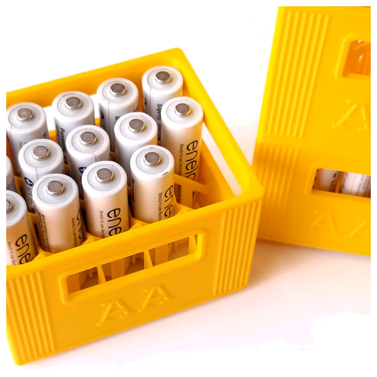 AA AAA Battery Stackable Crates Storage Cases Battery Holders Universal Battery Parts Accessories