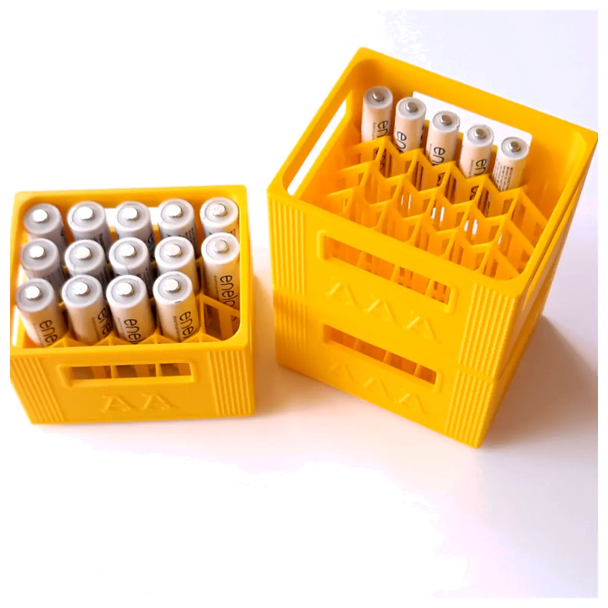 AA AAA Battery Stackable Crates Storage Cases Battery Holders Universal Battery Parts Accessories
