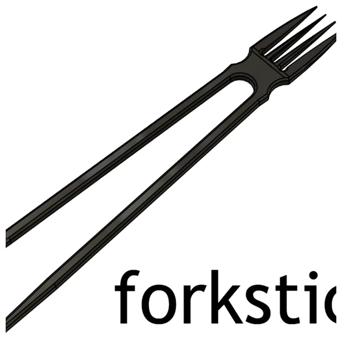 ForkStick Fusion Utensil Chopsticks Forks Hybrid Eating Tool Dinnerware Accessories Fast Eating