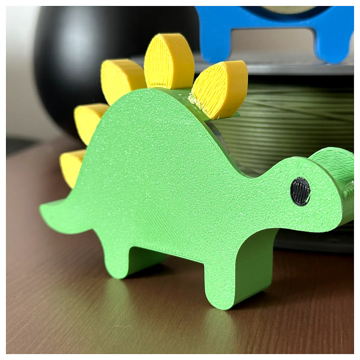 Cute Dinosaur Tape Dispenser Magnetic Holder Creative Office Gift Lazy Person Essential Magnetic Reel Automatic Winder