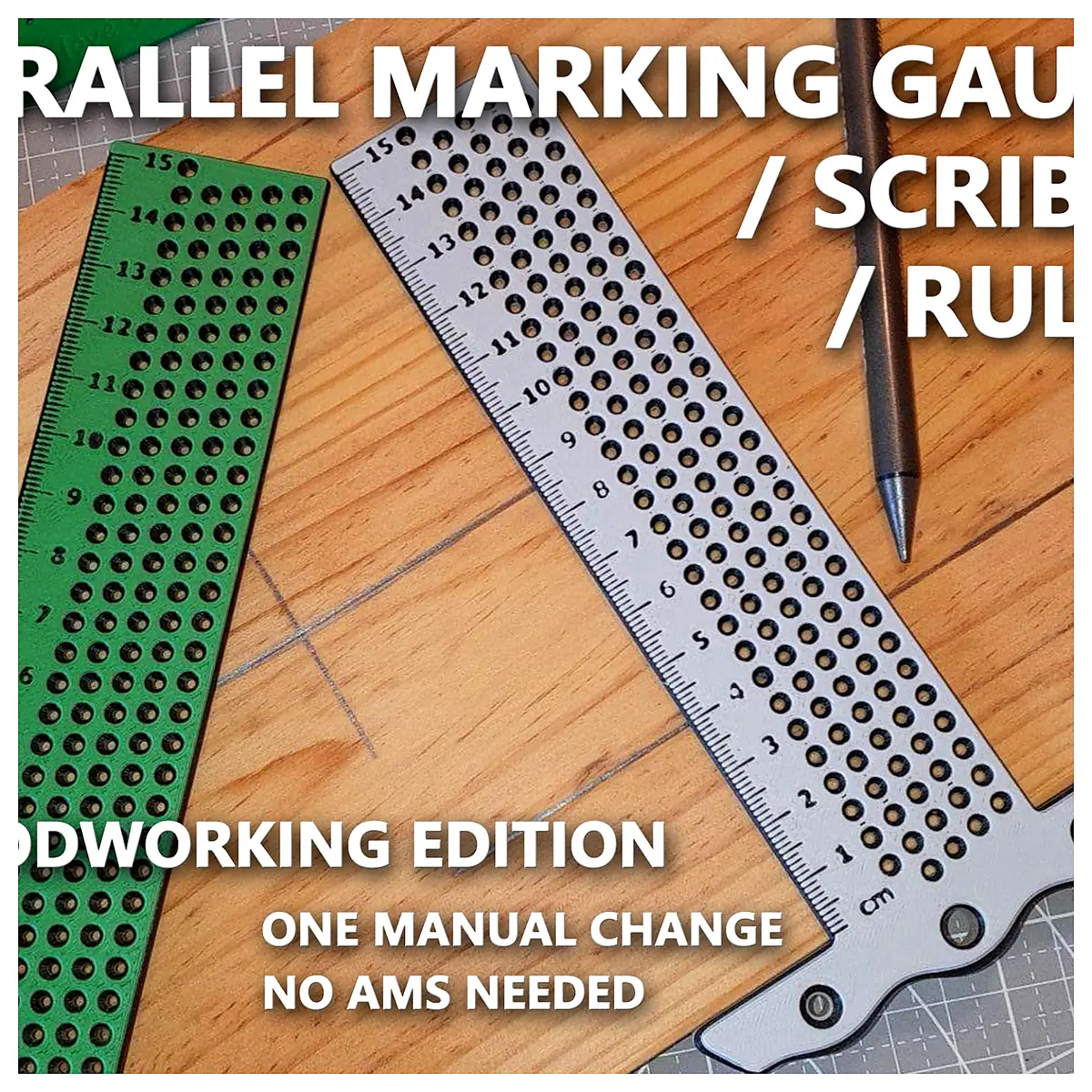 Parallel Marking Gauge Scriber Ruler Precision Measurement Tool Parts Repair