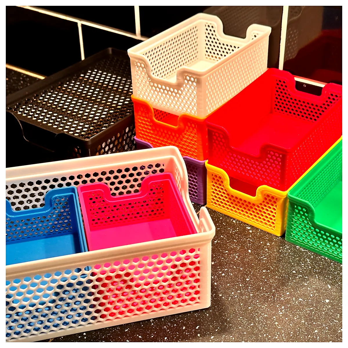 Stacking Baskets Parts Repair Storage Organization Eternity Labs Multi Tier Containers