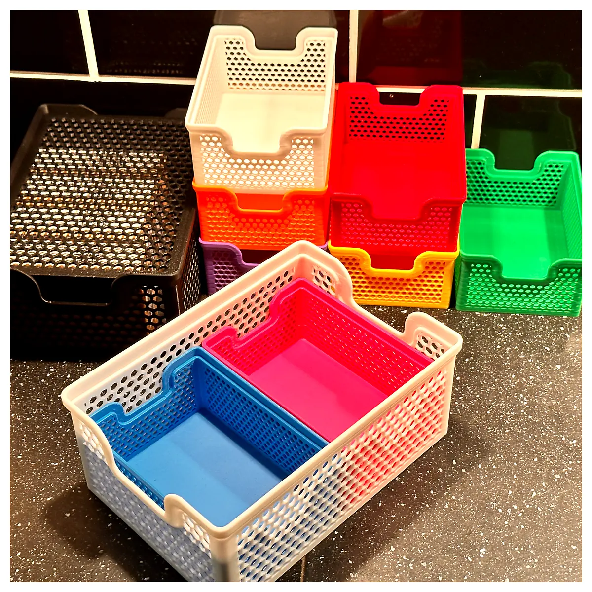 Stacking Baskets Parts Repair Storage Organization Eternity Labs Multi Tier Containers