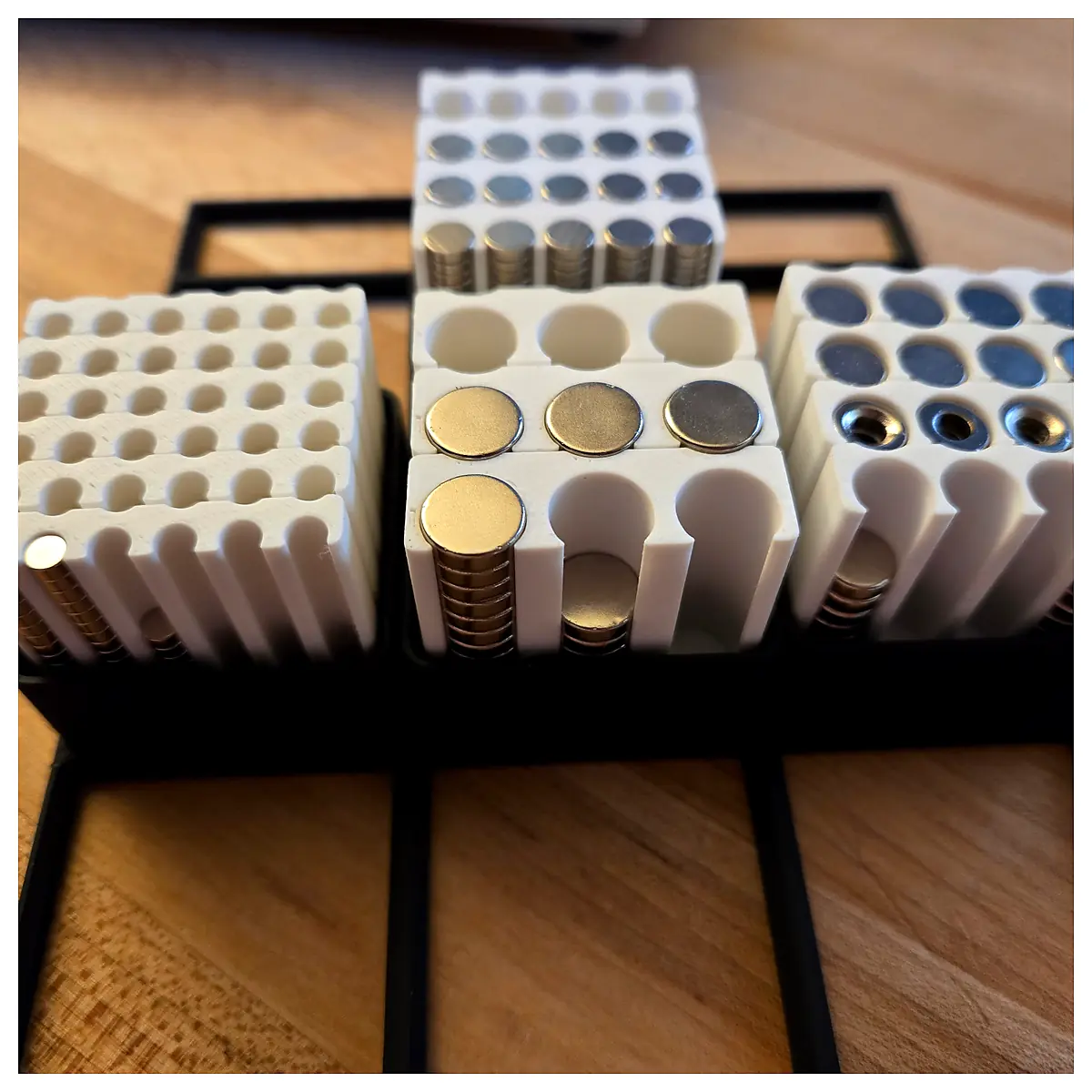Gridfinity Magnet Holders Magnetic Parts Organizer Desk Storage System Magnetic Accessories Tooling Parts Holders