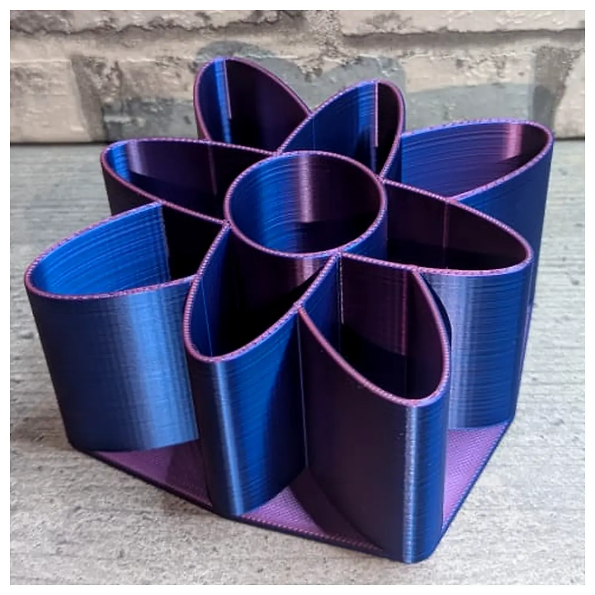 Desk Organizer Atom Flower Multi Functional Storage Floral Decor Parts Accessories Repair
