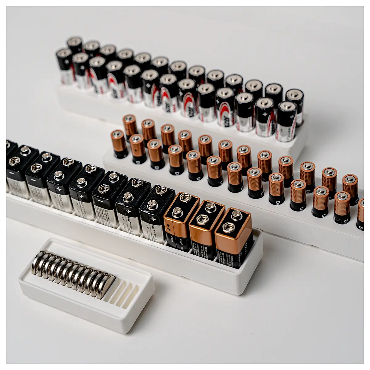 Battery Holders Modular Electronics Components Storage Organization Universal