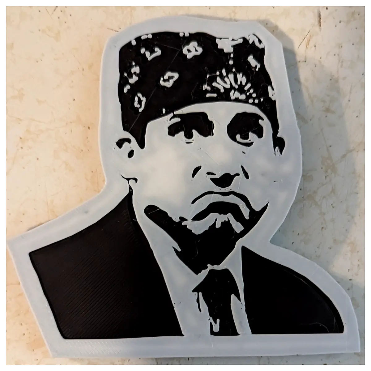 The Office Prison Mike Magnet Scranton Office Decor Michael Collectible Office Gadget Funny Gift TV Show Accessory